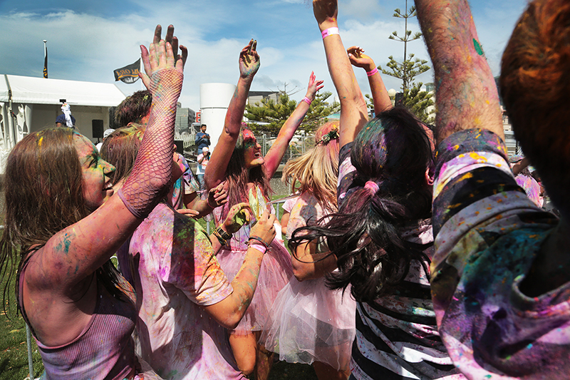 Holi Festival of Colour : Wellington : New Zealand : Richard Moore : Journalist : Photographer :